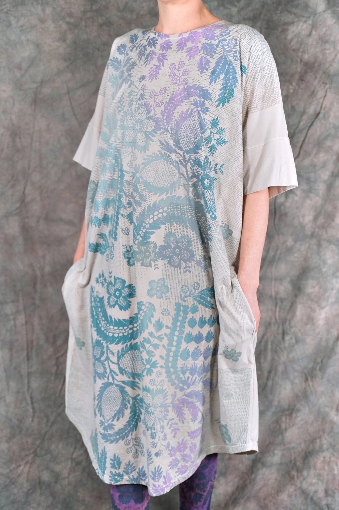 7246 Orcas Island Tunic Dress Fog-P