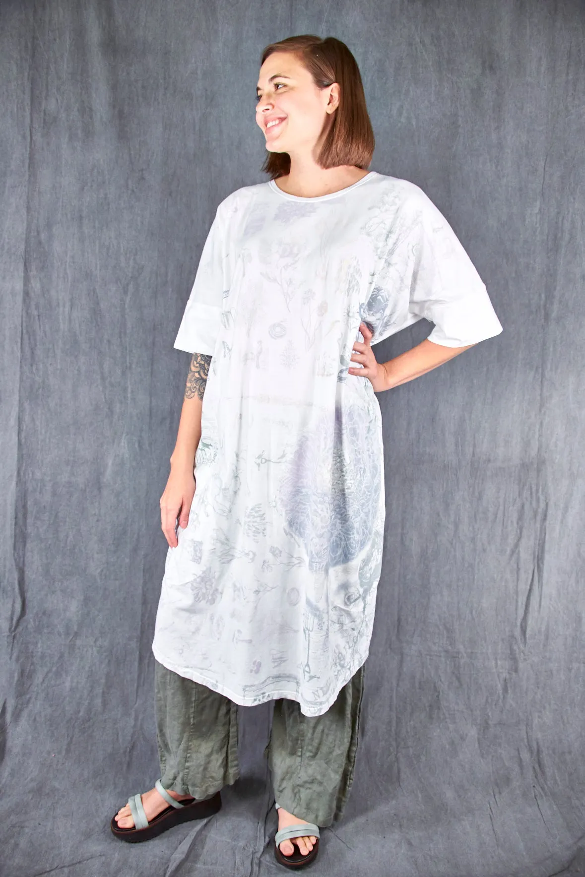 7246 Orcas Island Tunic Dress White-P