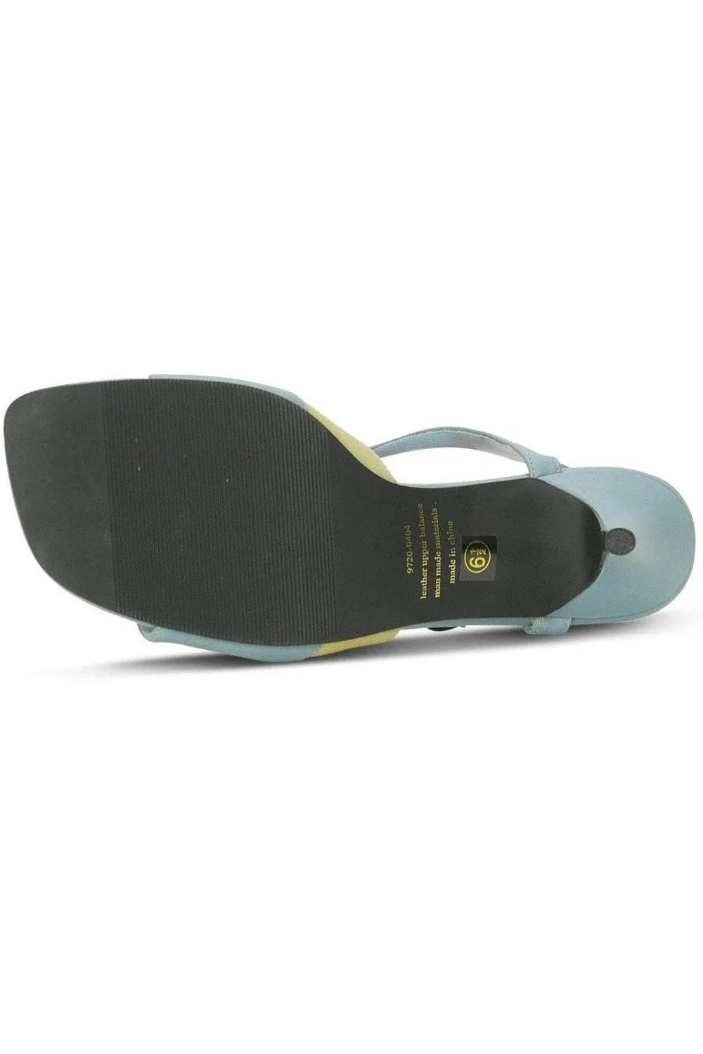 9720-Bella Leather Vintage Sandal | Blue Leather