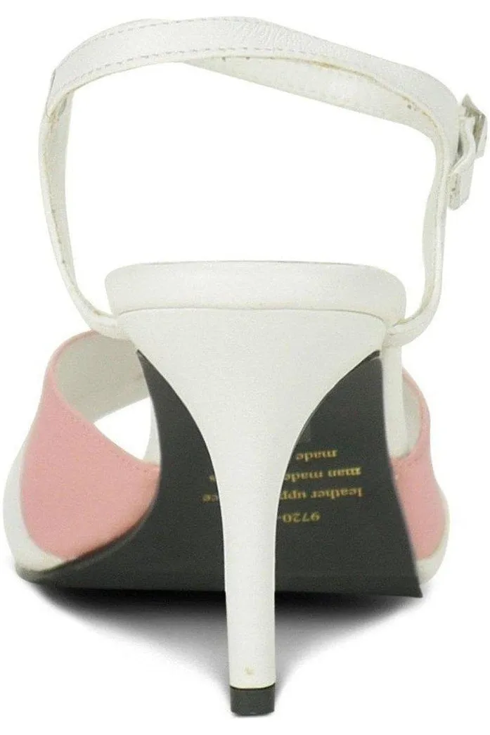 9720-Bella Leather Vintage Sandal | White Leather