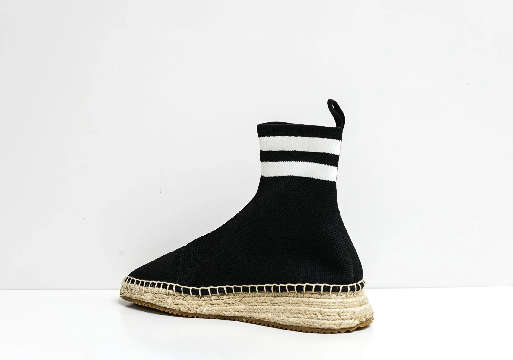 Alexander Wang Women's Black & White Knit Boot Dylan 33048