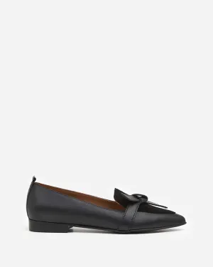 Ally Leather/Suede Black