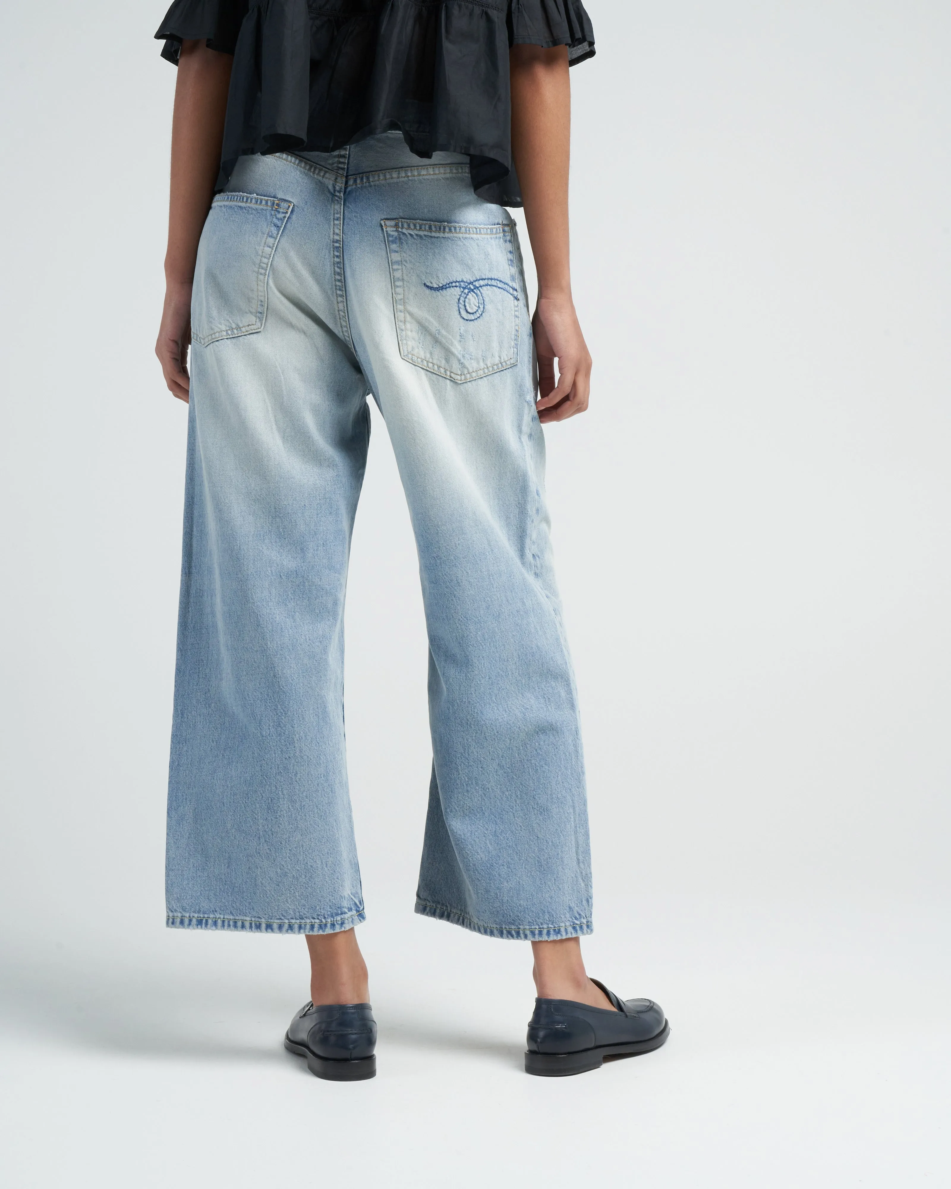 ankled d'arcy jean - haven blue
