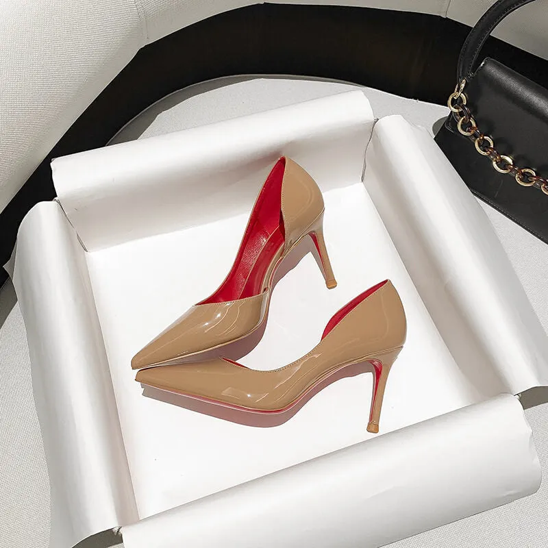 Apricot Side Cutout Stilettos