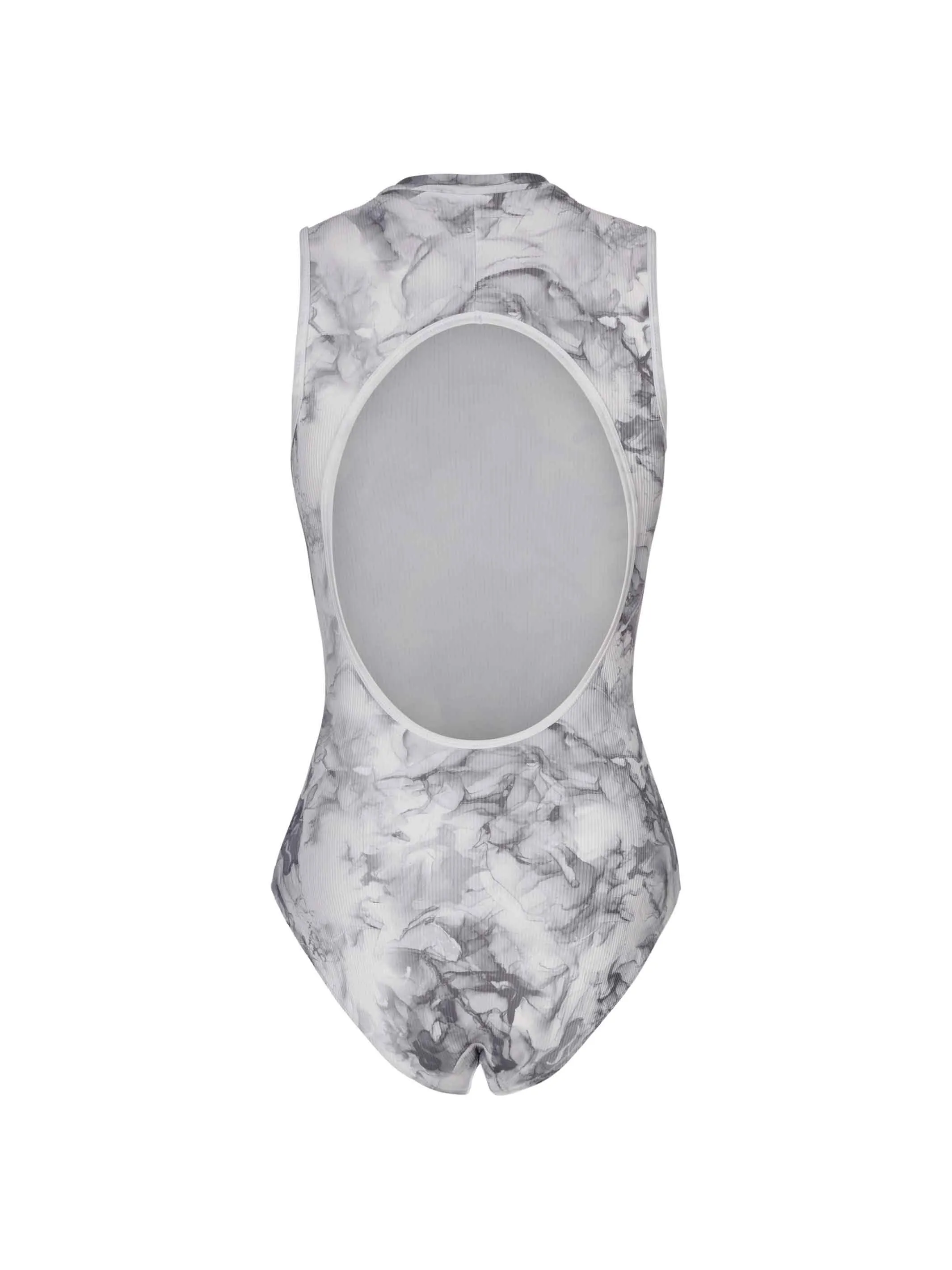 Aura White Marble Leotard