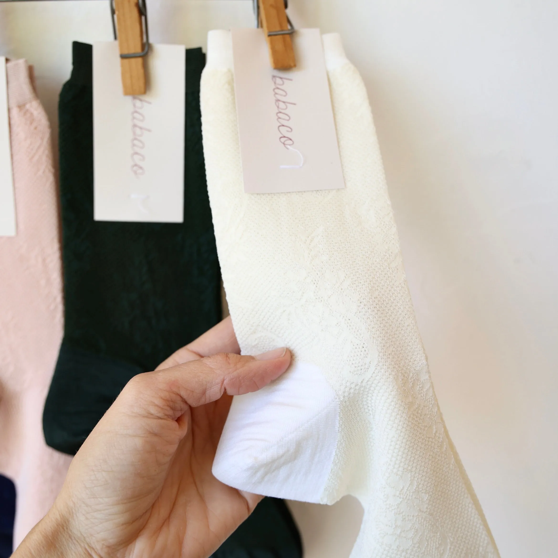 Babaco Floral Lace Socks - 4 Color Options