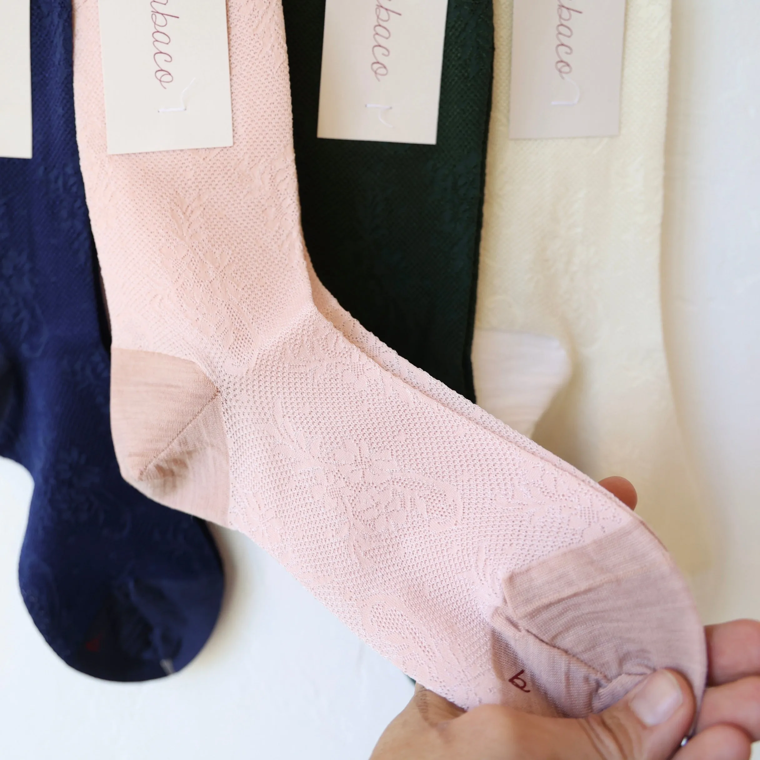 Babaco Floral Lace Socks - 4 Color Options