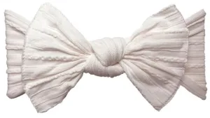 Baby Bling Ballet Pink Cable Knit Knot Headband