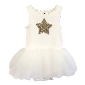 Baby Girls Tutu Dress- Ivory
