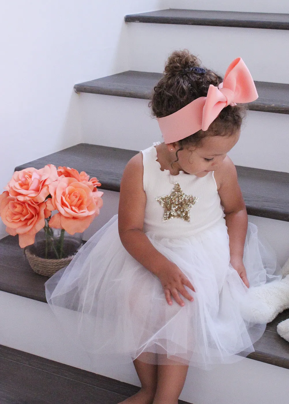Baby Girls Tutu Dress- Ivory