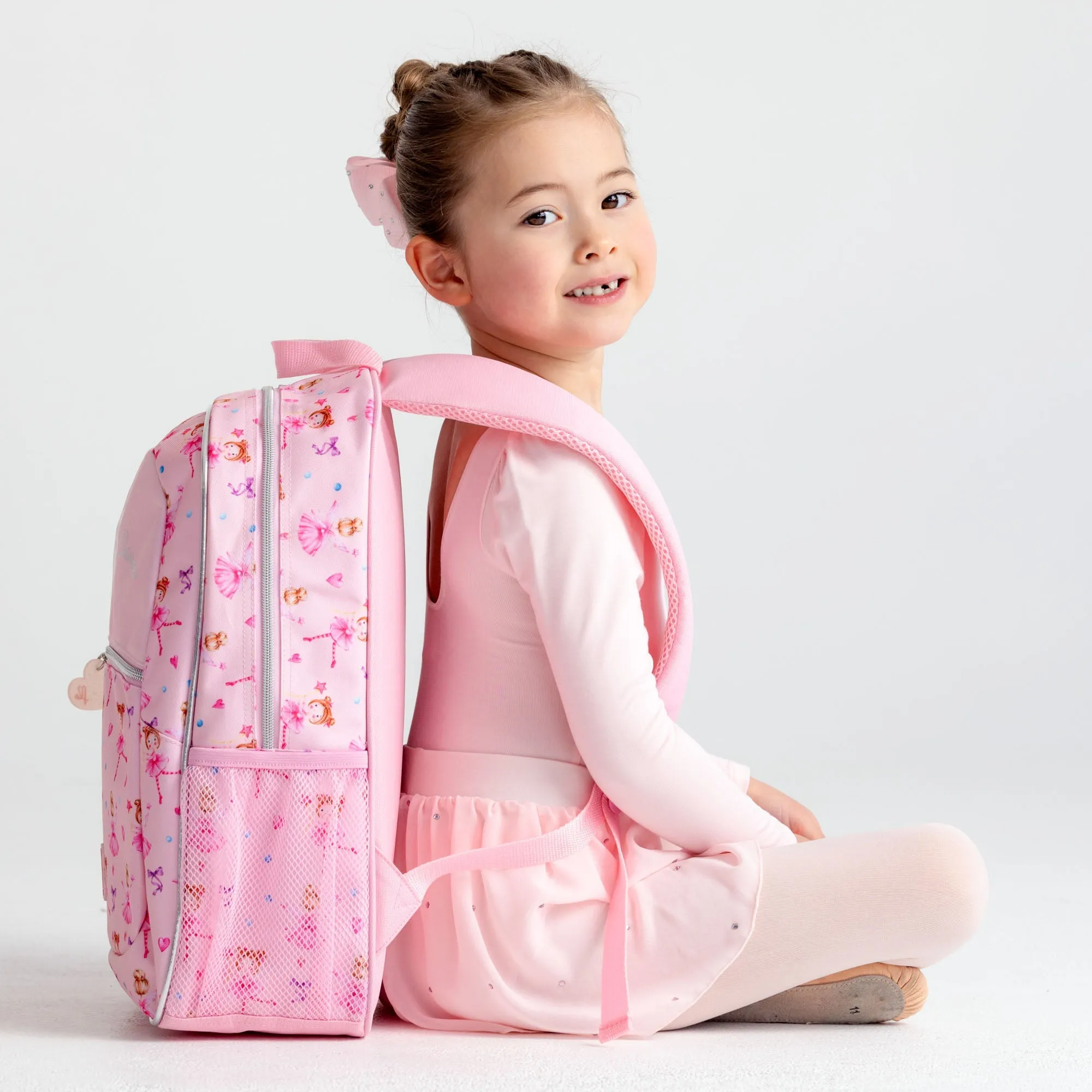 Back To Ballet School Backpack in Pink Ballerina Print