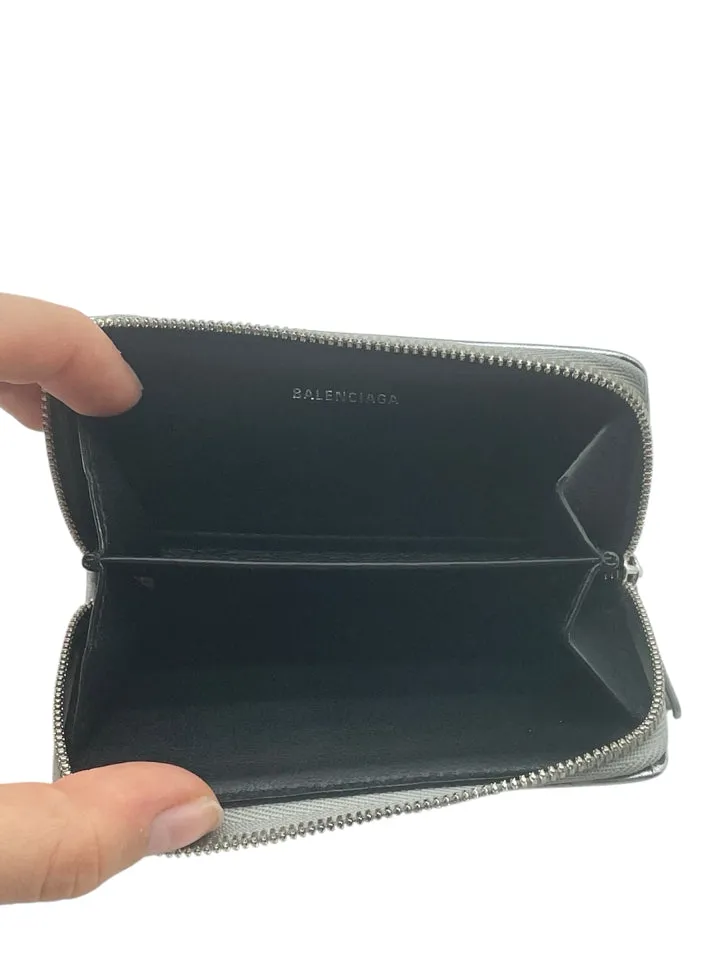 Balenciaga Leather Zip Coin Purse