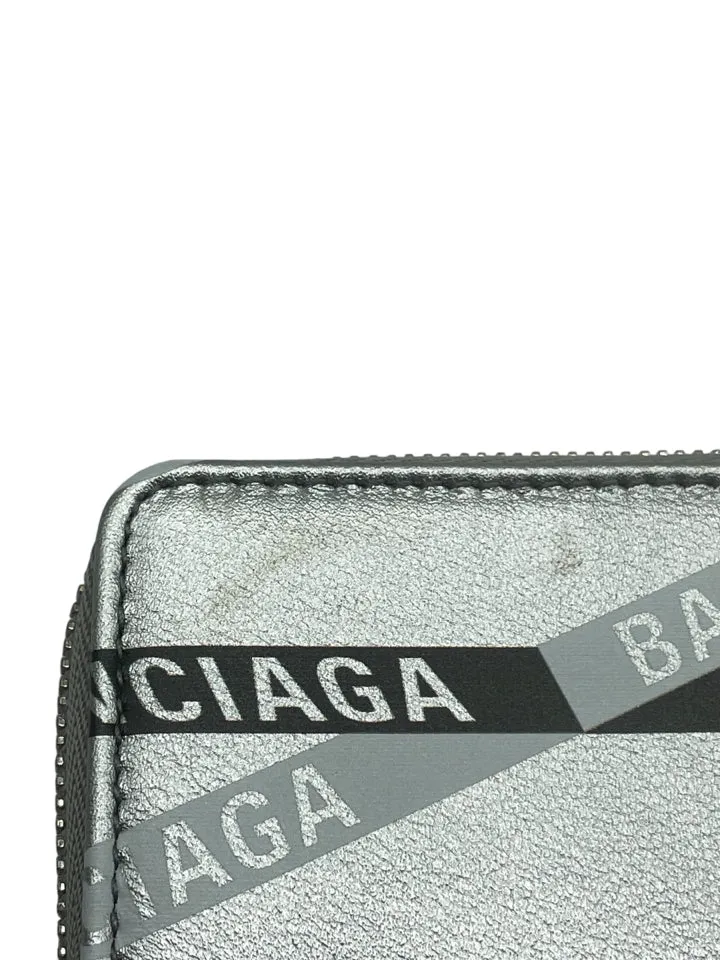 Balenciaga Leather Zip Coin Purse
