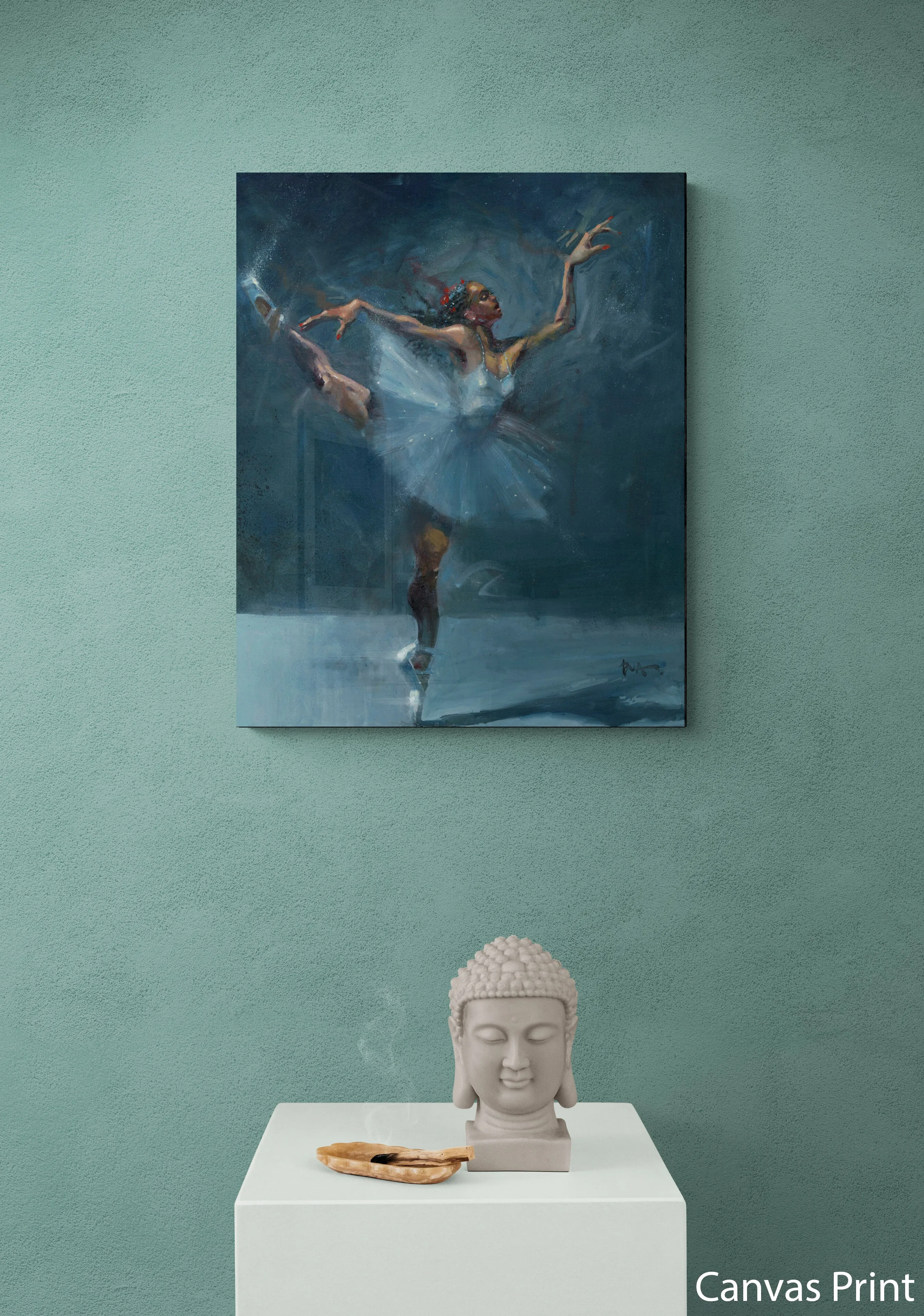 Ballerina In Blue