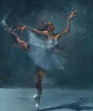 Ballerina In Blue