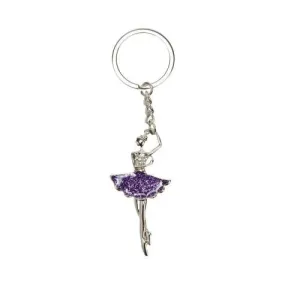 Ballerina Keyring - Purple