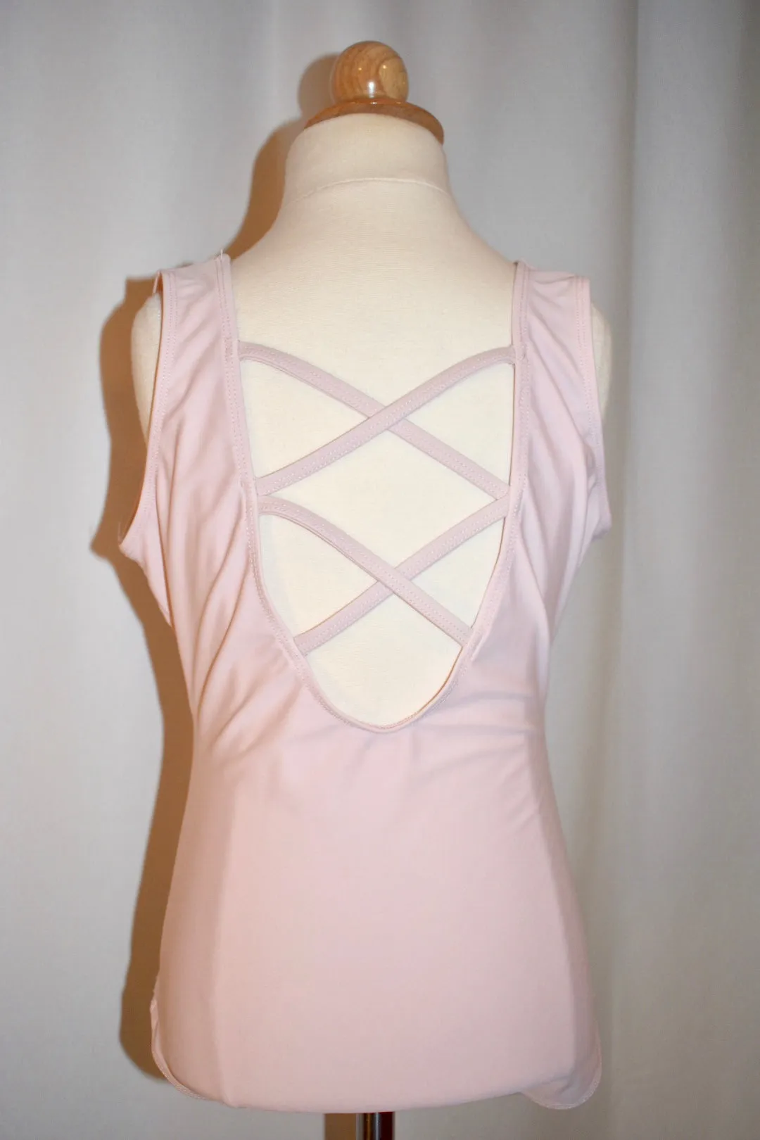 Ballet Pink Criss Cross Back Leotard