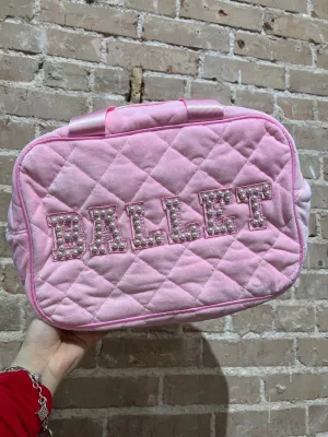 Ballet Quilted Large Cosmetic Bag