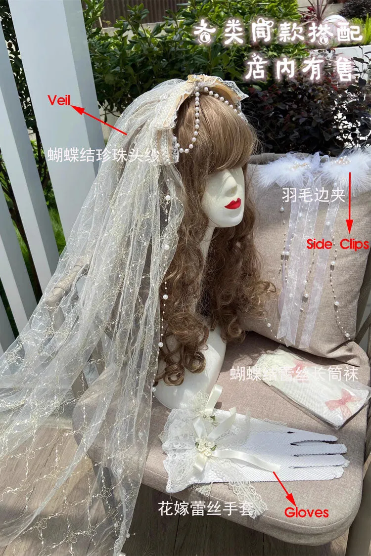 Ballet Twins Ruffle Bowknot Short Front Long Back Sweet Lolita Dress 2 Colors