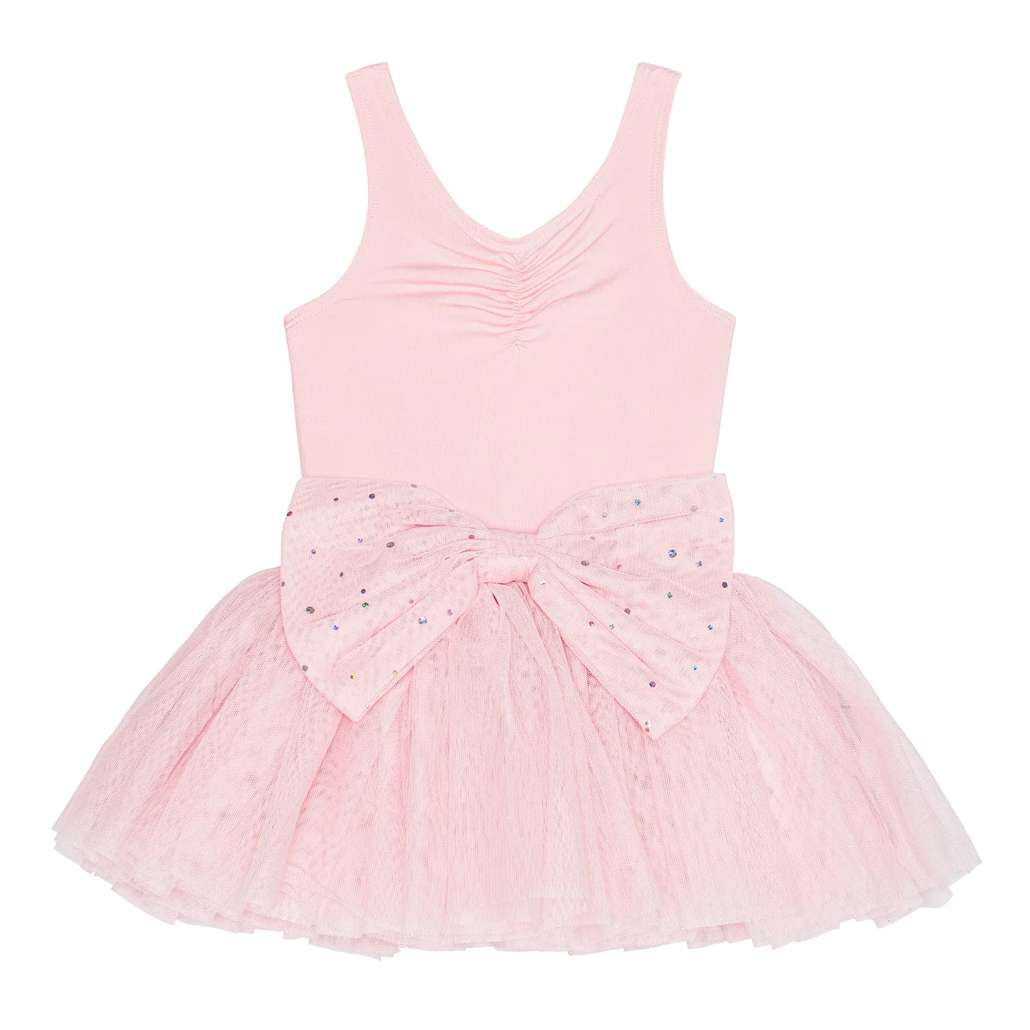 Beatrice: Statement Sequin Bow Tutu Dress in Pink