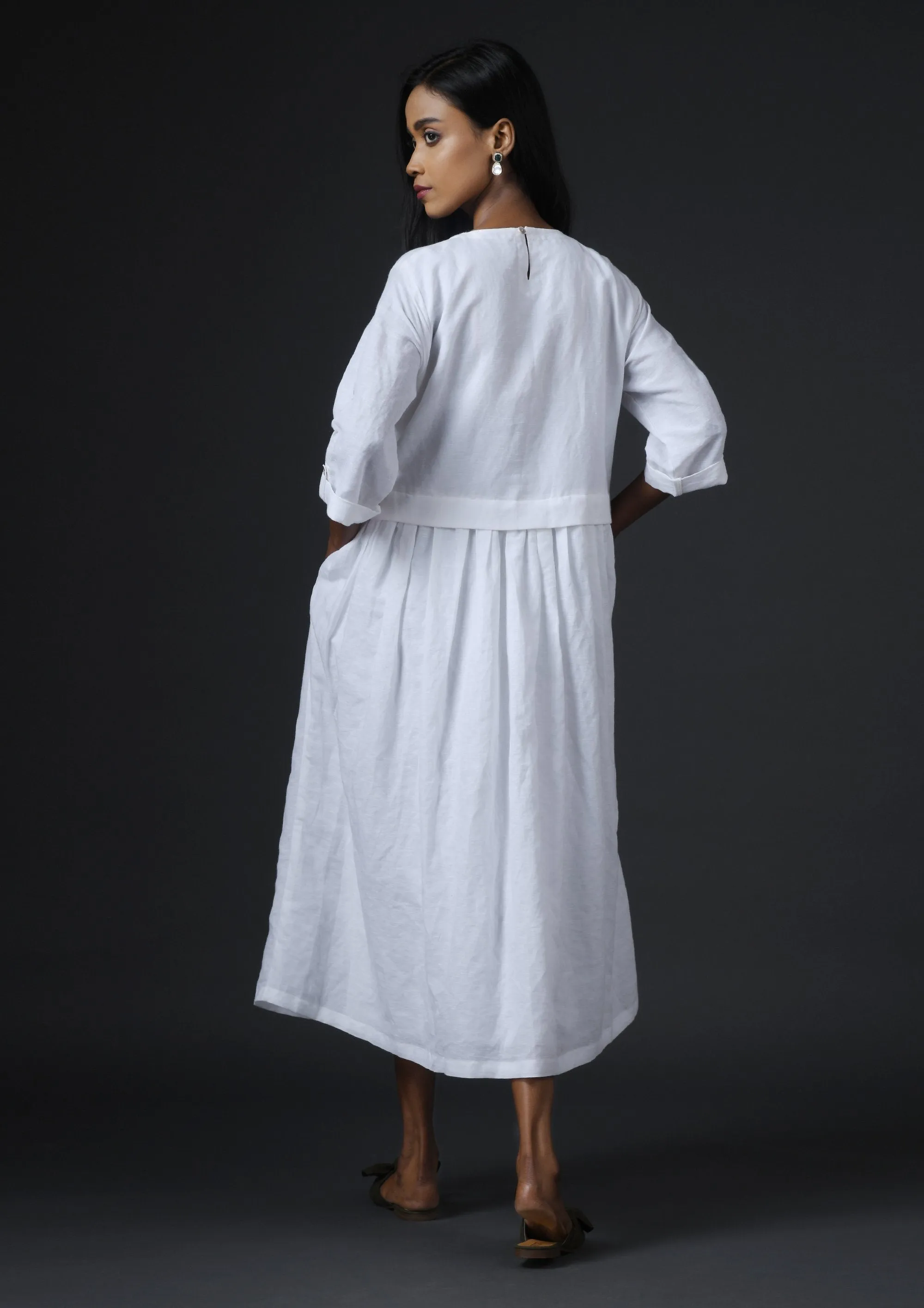 BELLA DRESS-WHITE