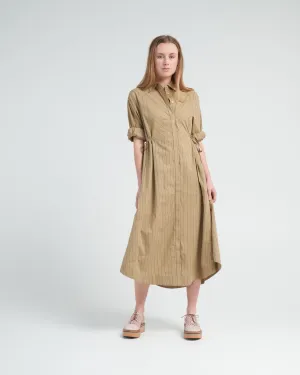bellport stripe dress - mustard stripe