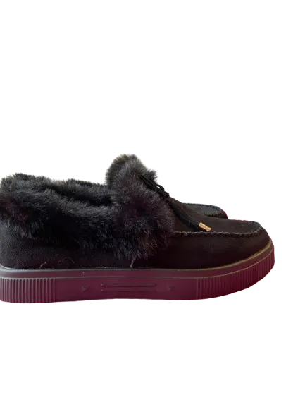 Black Faux Fur Loafer