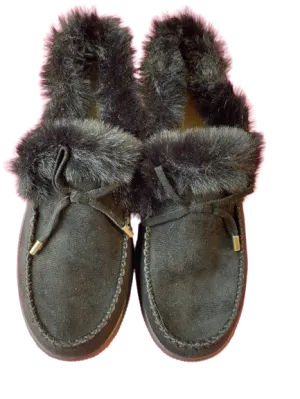 Black Faux Fur Loafer