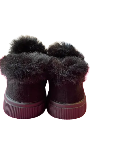 Black Faux Fur Loafer