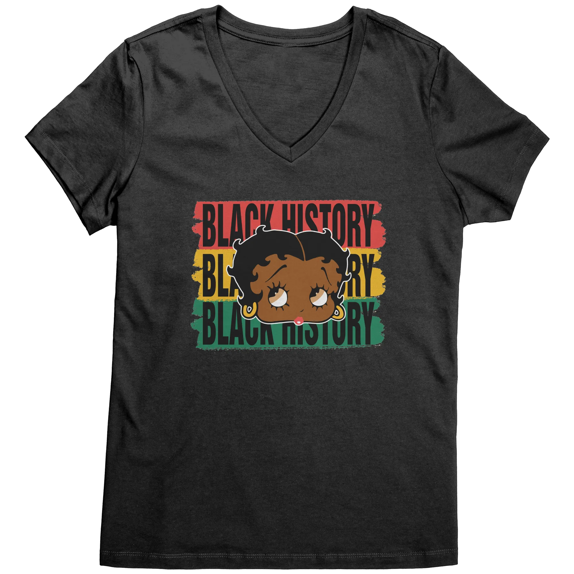 Black History Shirt, Betty Boop Shirt, Cute Betty Boop Tshirt, Valentines Shirt, Betty Boop Womens V-Neck, Betty Boop Black History Month