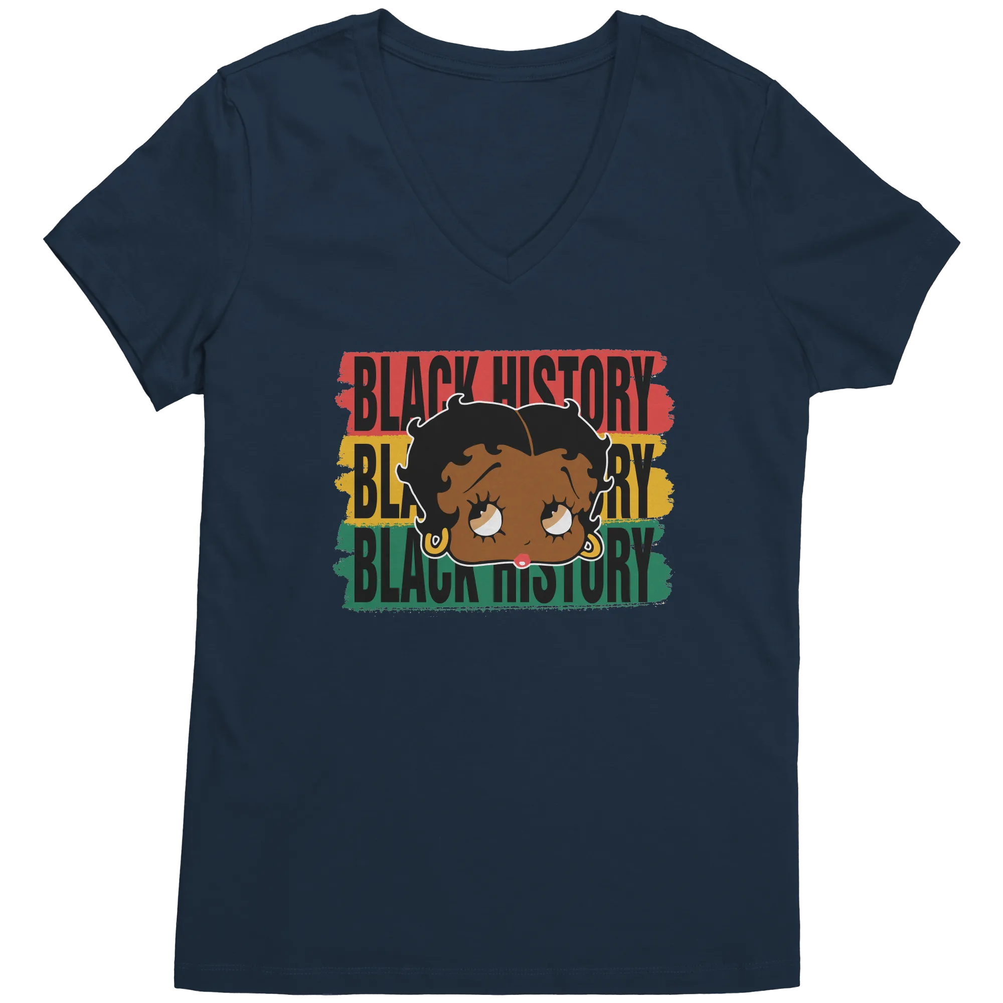 Black History Shirt, Betty Boop Shirt, Cute Betty Boop Tshirt, Valentines Shirt, Betty Boop Womens V-Neck, Betty Boop Black History Month