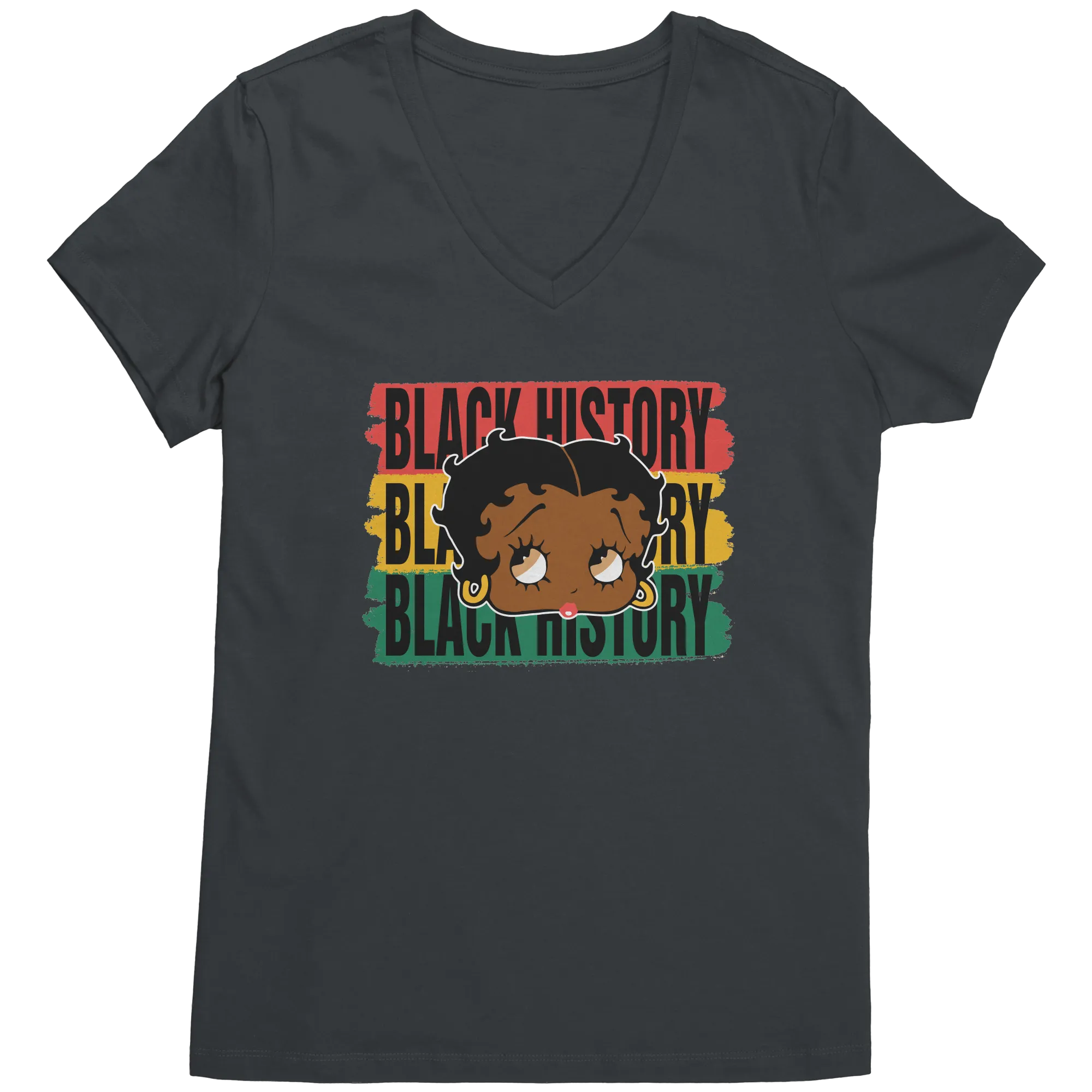 Black History Shirt, Betty Boop Shirt, Cute Betty Boop Tshirt, Valentines Shirt, Betty Boop Womens V-Neck, Betty Boop Black History Month