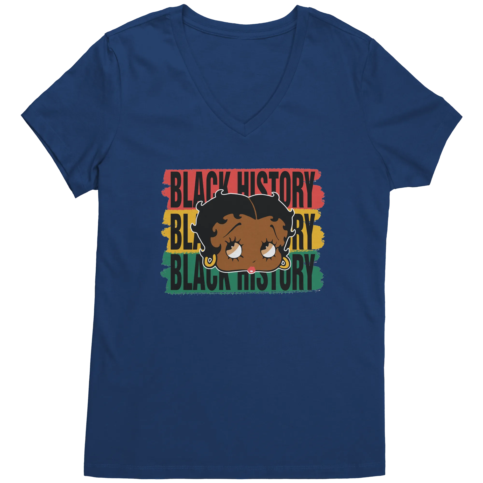 Black History Shirt, Betty Boop Shirt, Cute Betty Boop Tshirt, Valentines Shirt, Betty Boop Womens V-Neck, Betty Boop Black History Month