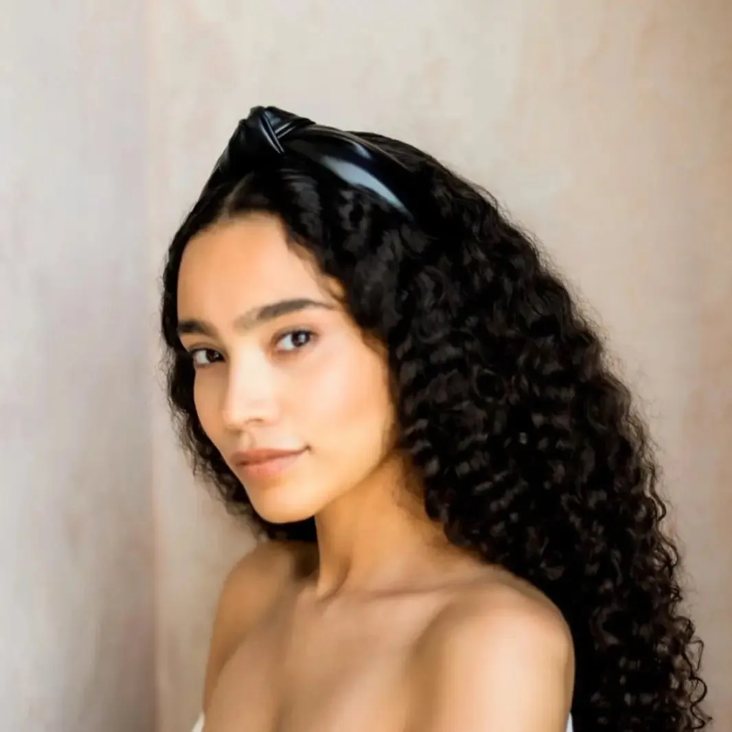 Black Leather Headband