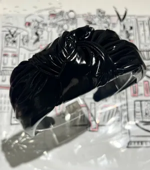 Black Leather Headband