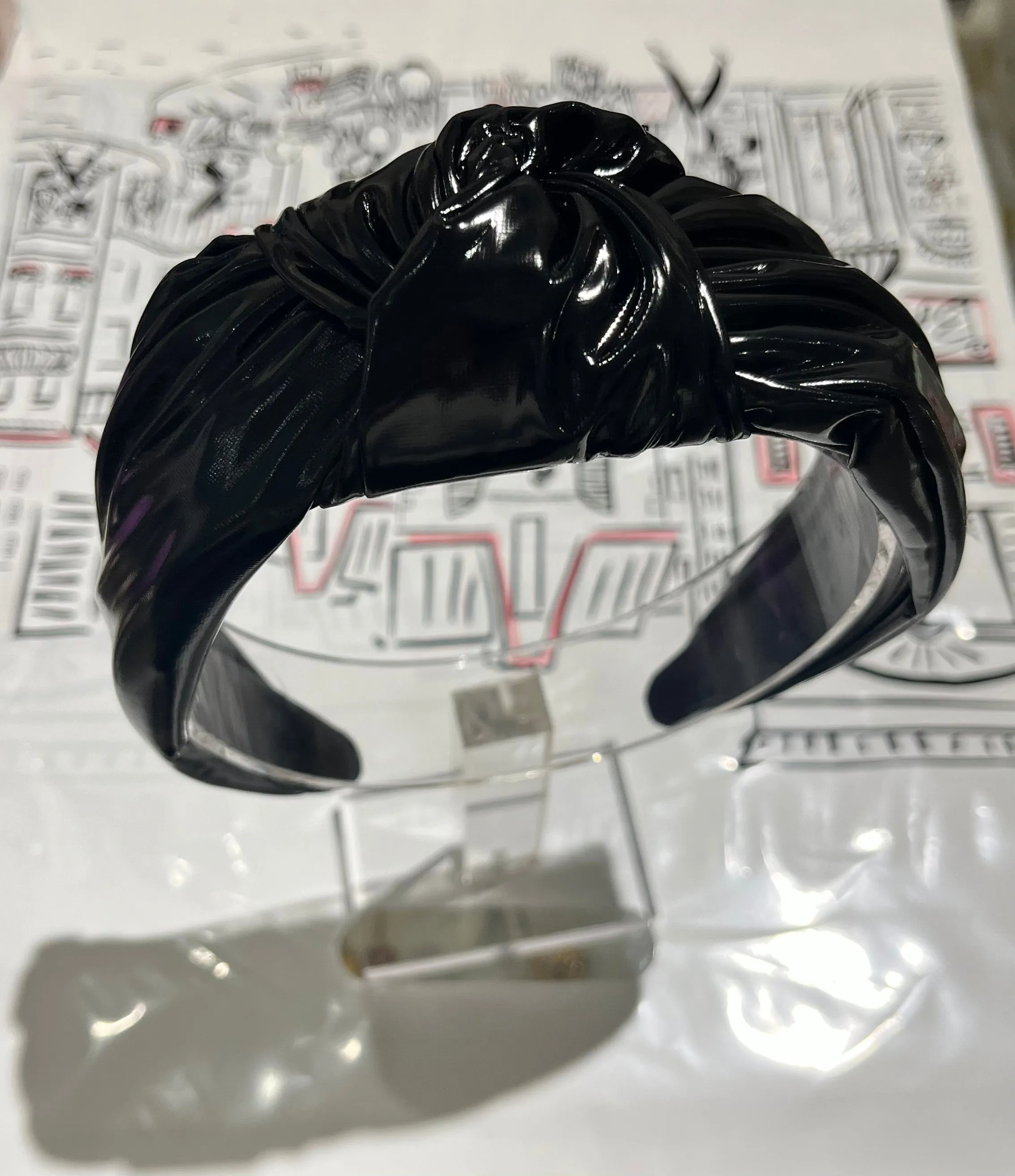 Black Leather Headband