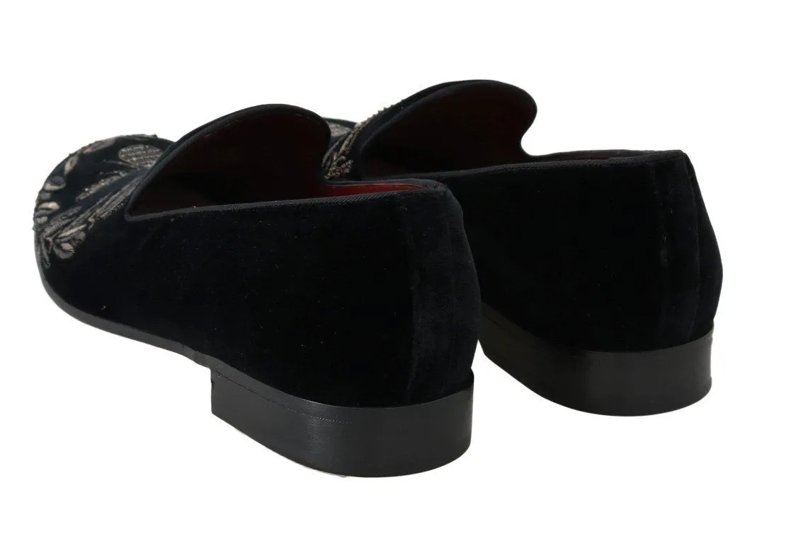 Black Velvet Crown Royal Bee Loafers