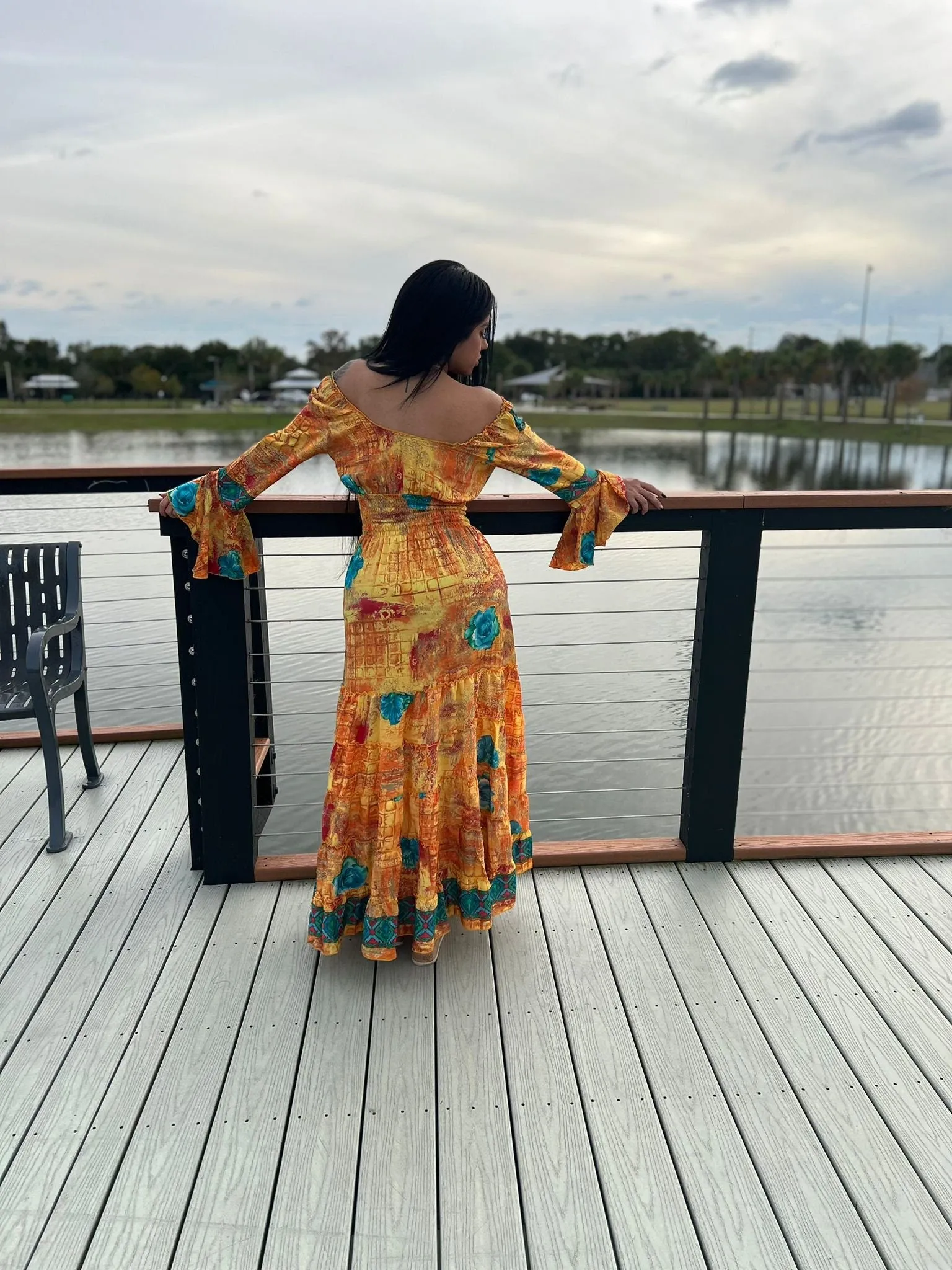 Bohemian Long Sleeve Dress