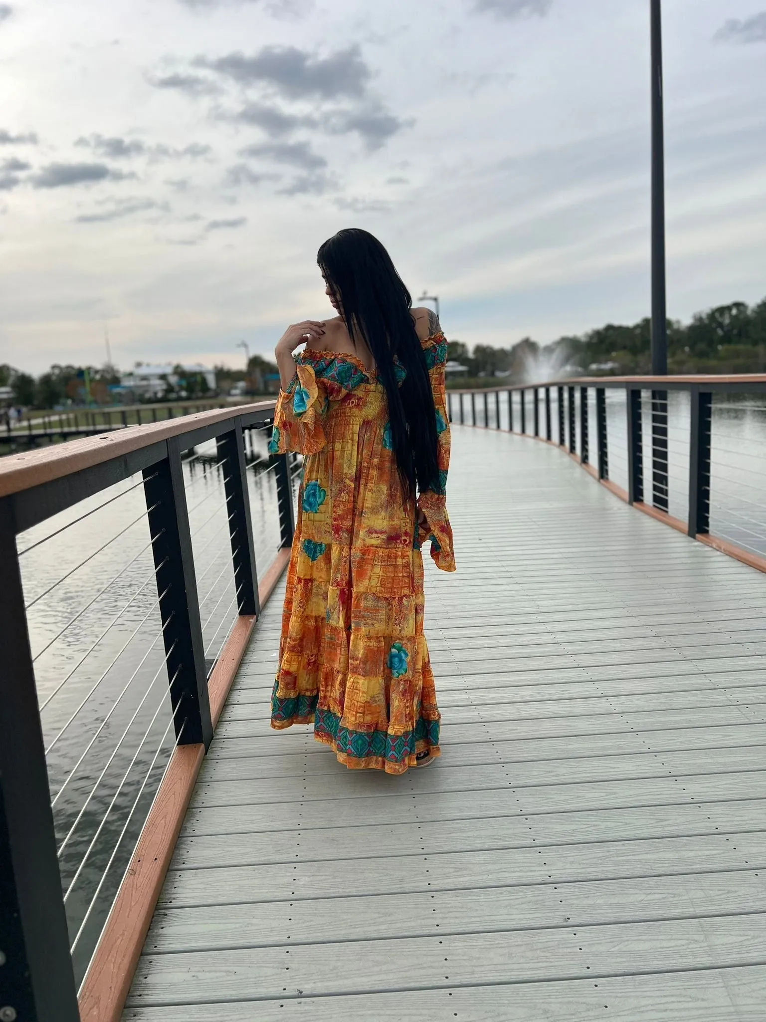 Bohemian Long Sleeve Dress