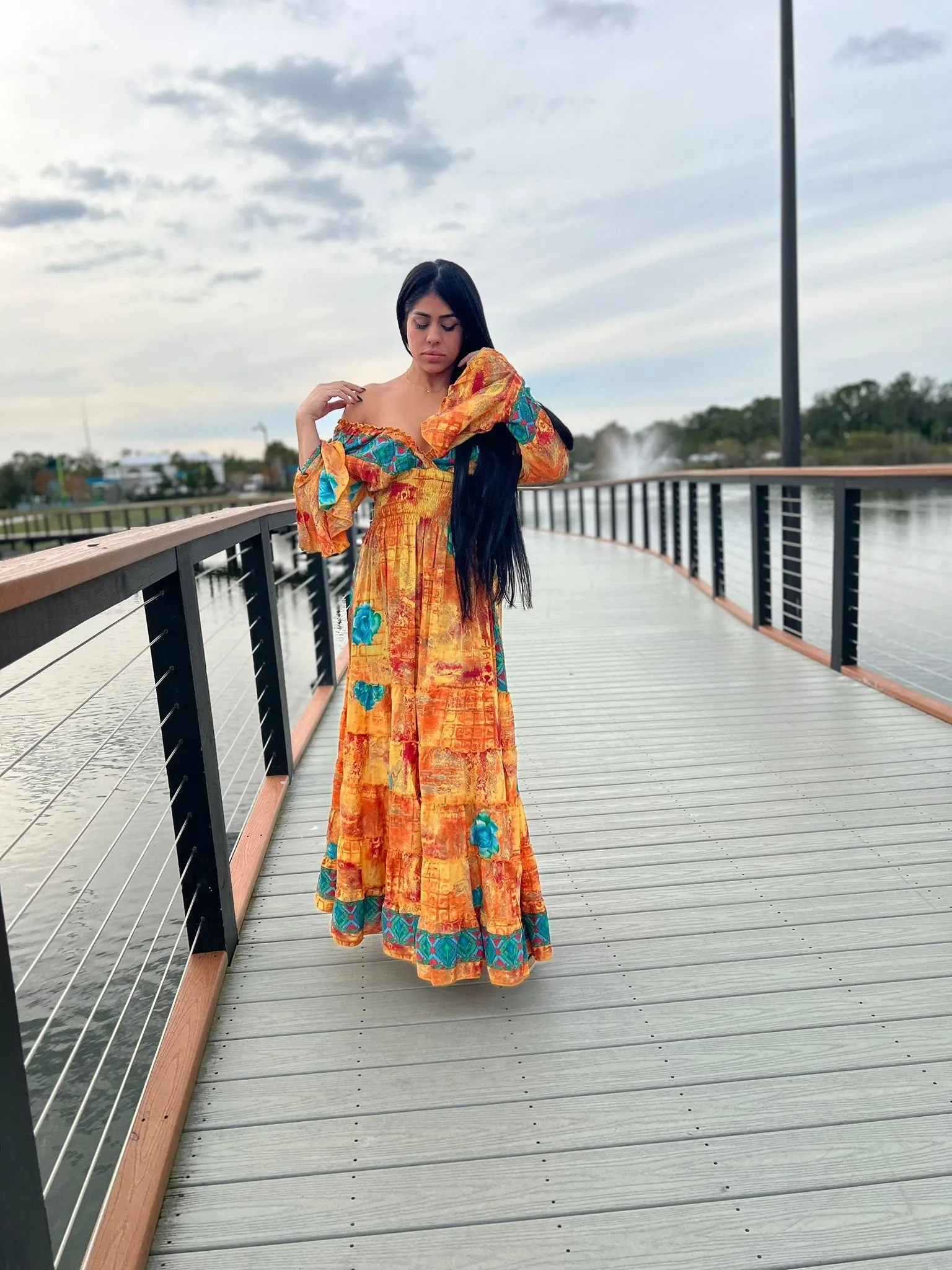 Bohemian Long Sleeve Dress