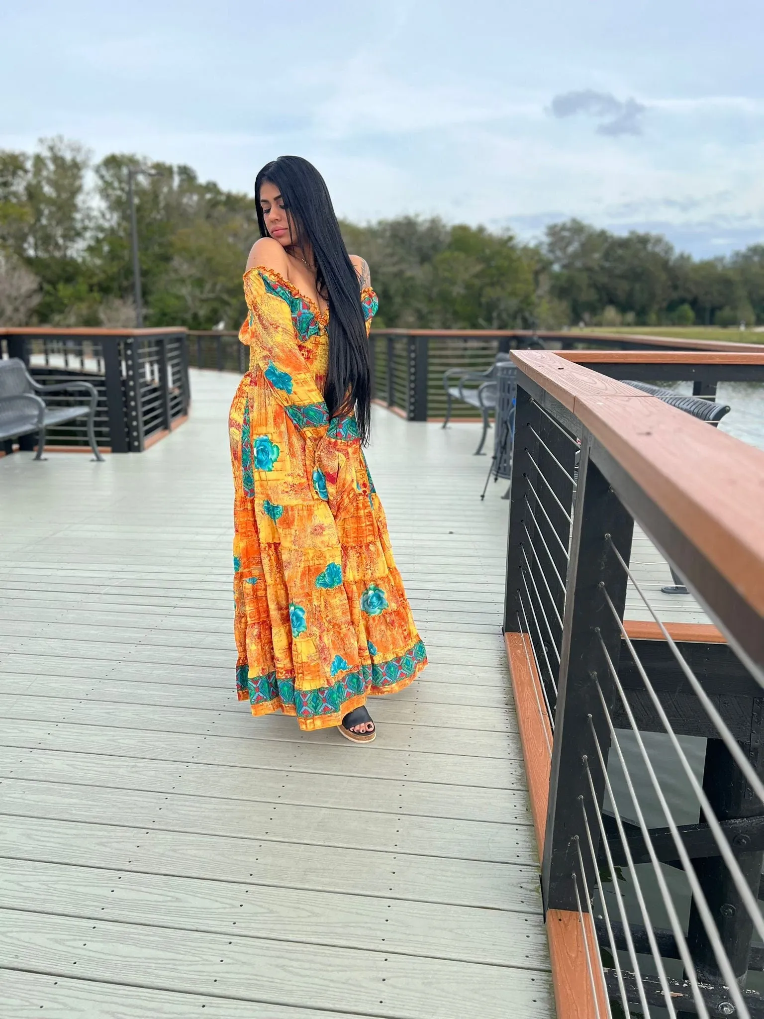 Bohemian Long Sleeve Dress