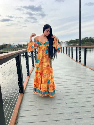 Bohemian Long Sleeve Dress