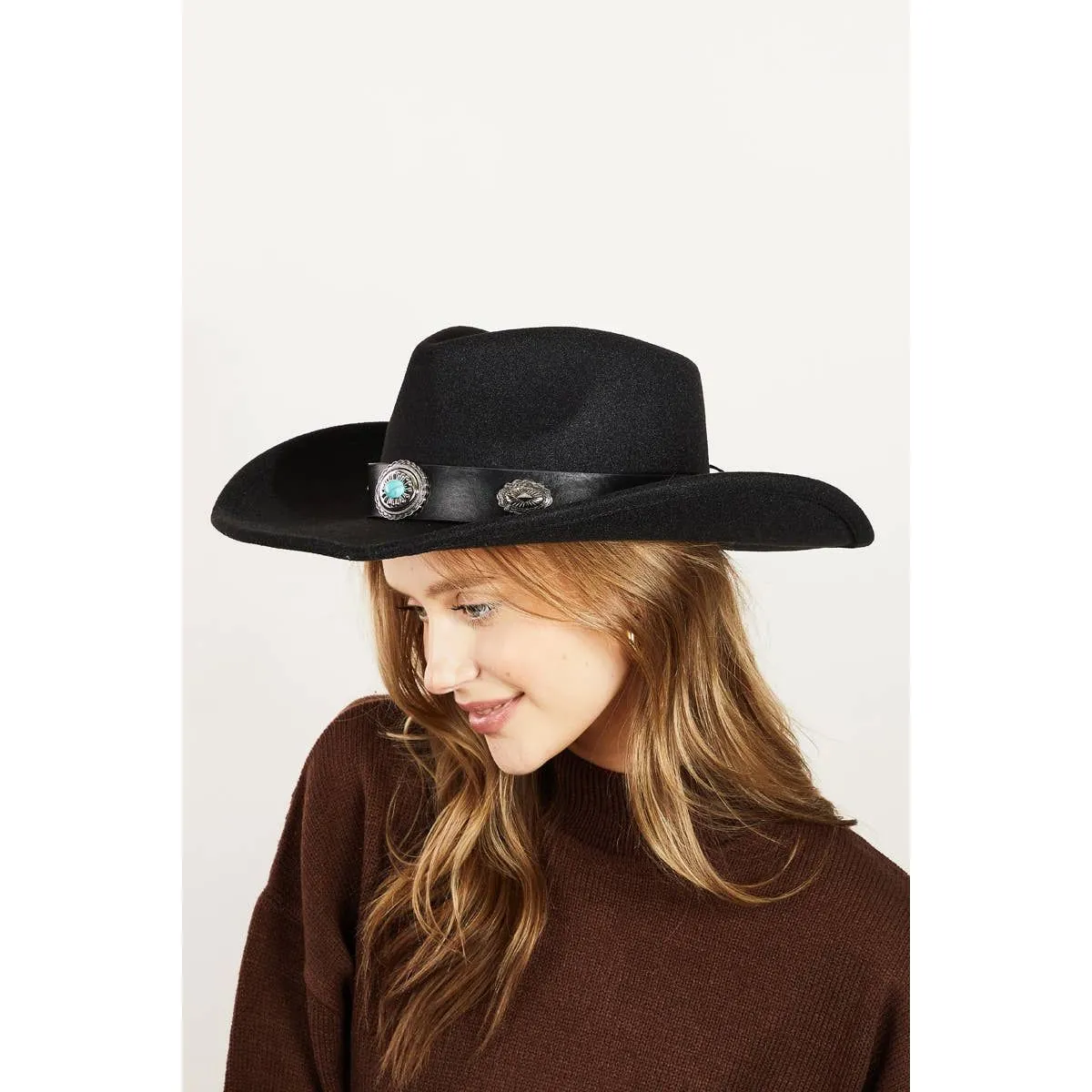 Boho Disc Strap Cowboy Hat