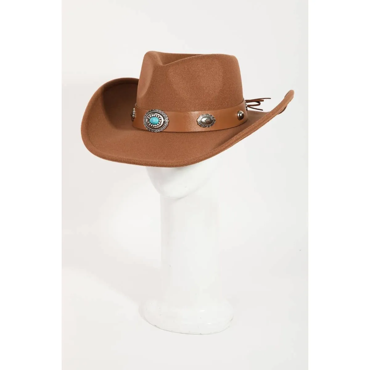 Boho Disc Strap Cowboy Hat