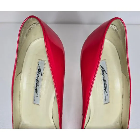 Brian Atwood Hot Pink Patent Leather Pumps Stilettos Sz 38