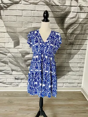 Brooke Dress in Cerulean Croatia