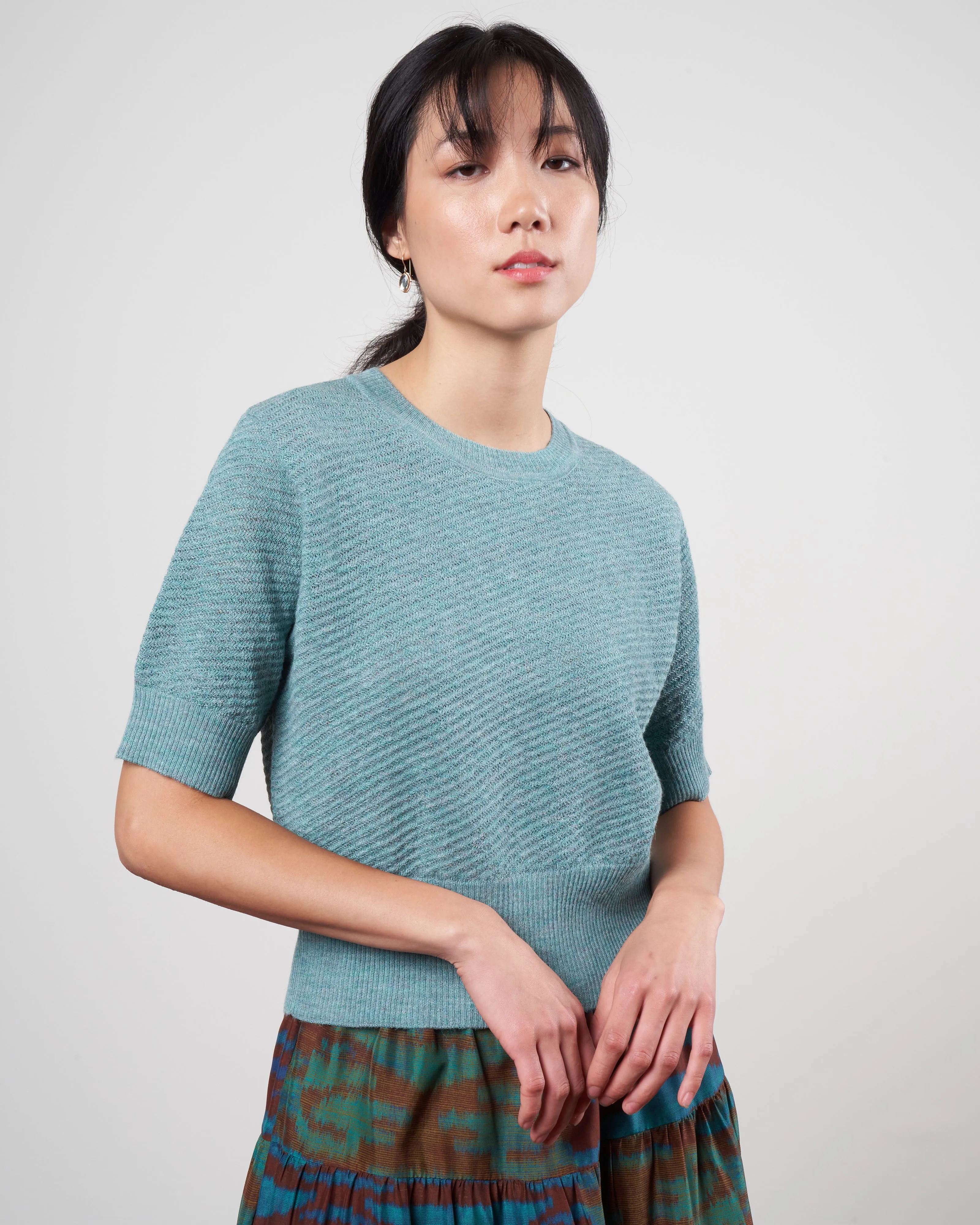 calibra top - heather aqua