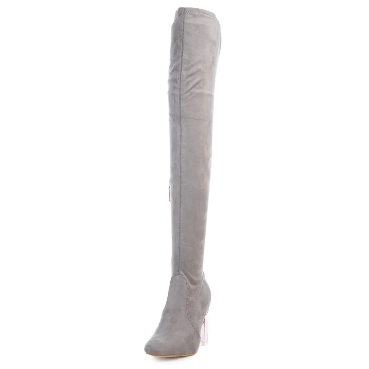 Cape Robbin Fay-2 Grey High Heel Boot Grey
