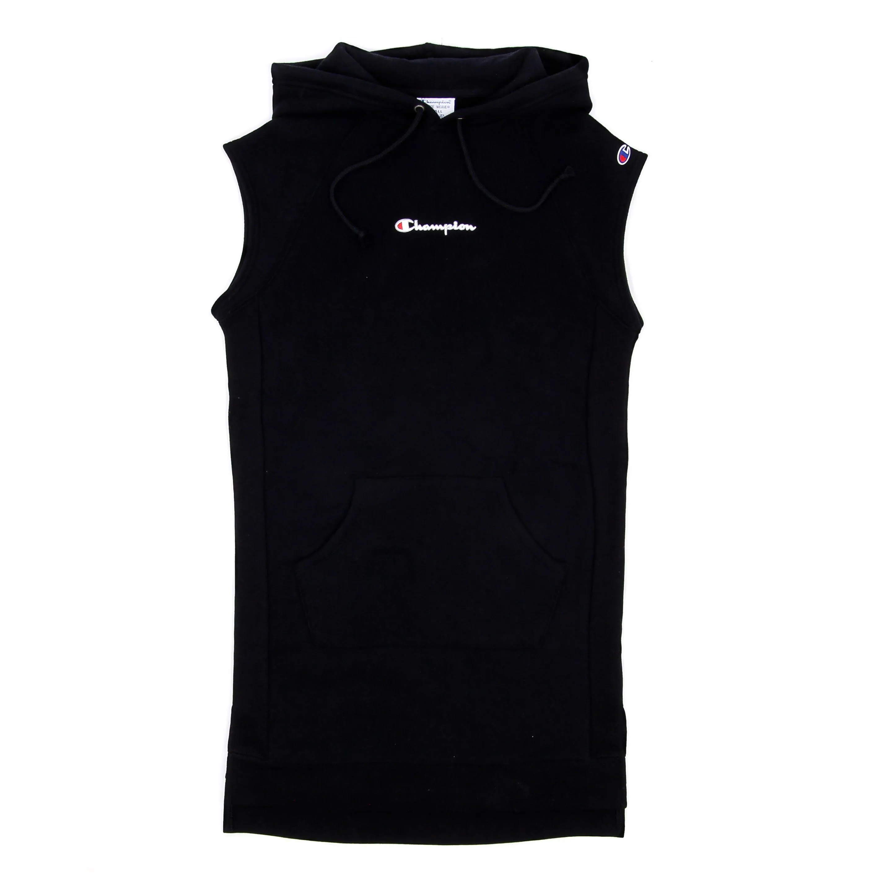 Champion Women's Reverse Weave Dress W/hood Embroidered Black WL779-579727-003