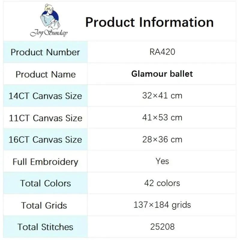 Childrens Cross Stitch Ballet Charm DIY Character Pattern